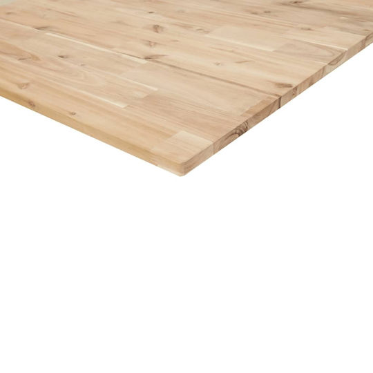 vidaXL Countertop without Sink L80xW60xH2cm Solid Acacia