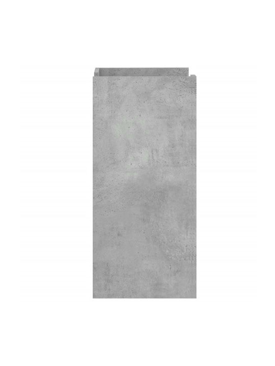 Wall Mount Living Room Cabinet Made of Particle Board Grey 45x35x75cm