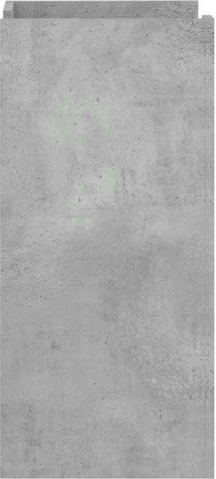 Hängeschrank fürs Wohnzimmer aus Spanplatte Grau 45x35x75 cm