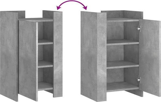 Hängeschrank fürs Wohnzimmer aus Spanplatte Grau 45x35x75 cm