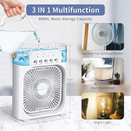 Air Cooler Mini Ventilator Kühlung Usb – 10w – Weiß