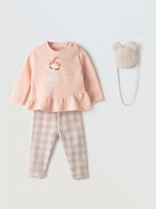 Evita Kids' Set with Leggings Winter 2pcs Pink