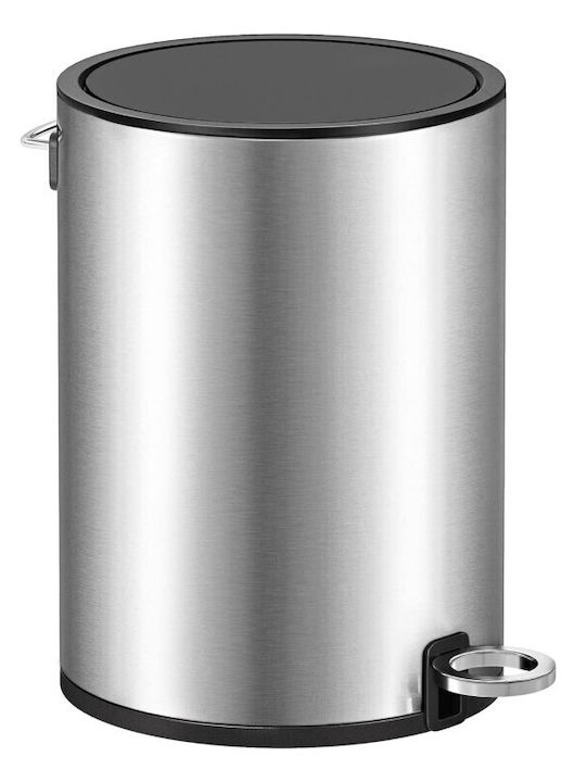 Songmics Metallic Bathroom Basket Soft Close 3lt Silver