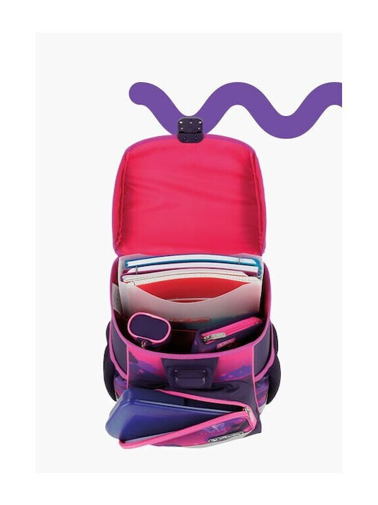 Unicorn School Bag Backpack Elementary, Elementary Multicolour with Water Bottle Holder 16Liters
