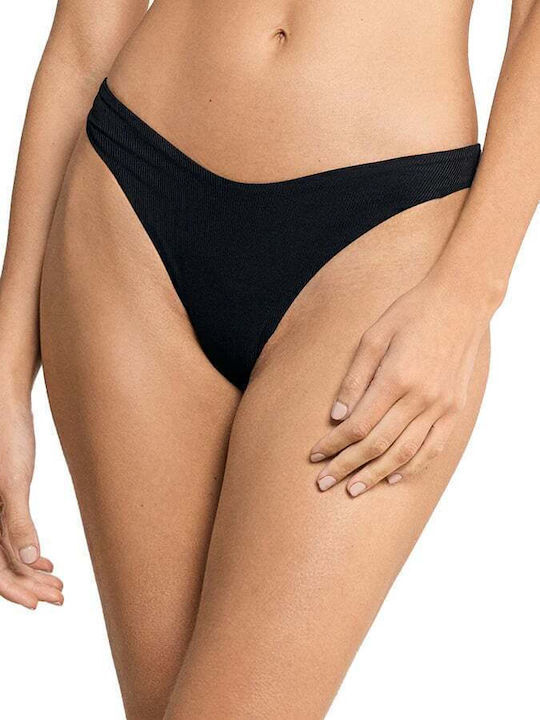 Set Bikini Blumen Schwarz