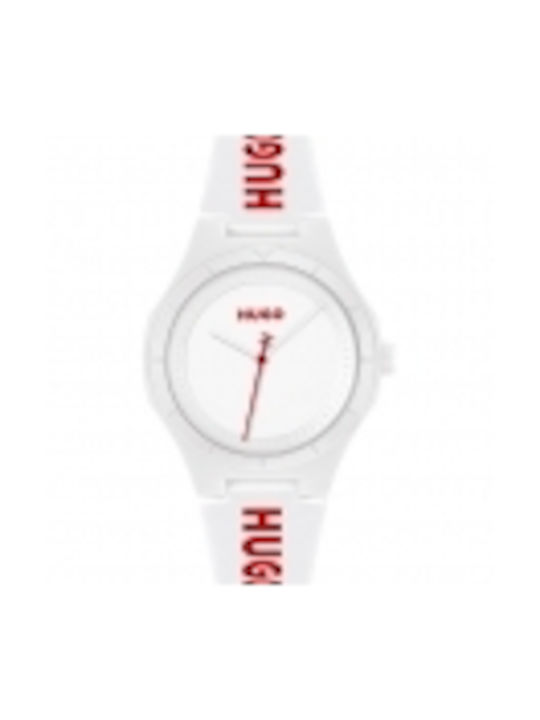 Hugo Boss Watch Battery with White Rubber Strap