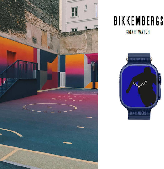 Bikkembergs BK-GT302 Stainless Steel 45mm Smartwatch (Πορτοκαλί)