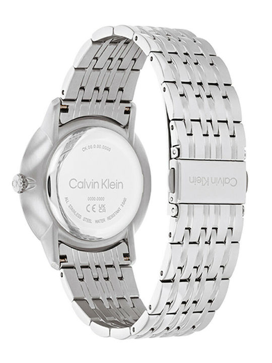 Calvin Klein Intrigue Men's Watch 40mm Battery with Silver Metal Bracelet