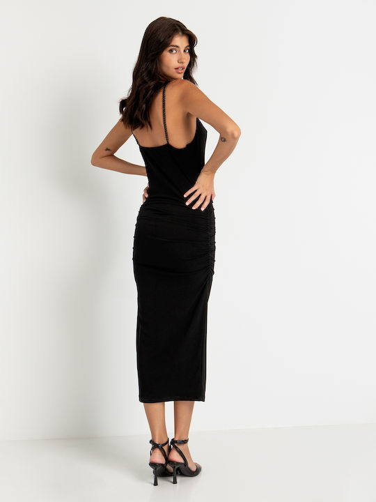 Toi&Moi Midi Dress Black