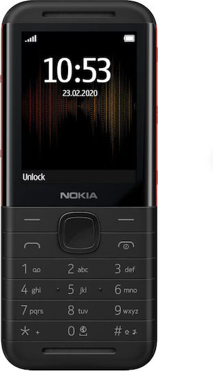 Nokia 5310 (2024) Dual SIM Mobile with Buttons (English Menu) Black/Red
