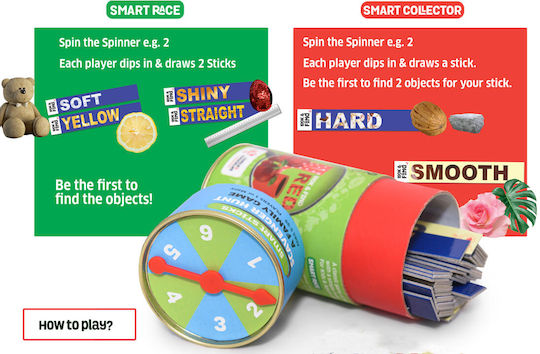Joc de Societate Smart Sticks Search and Find pentru 2-4 Jucători 5+ Ani (EN) Chalk & Chuckles