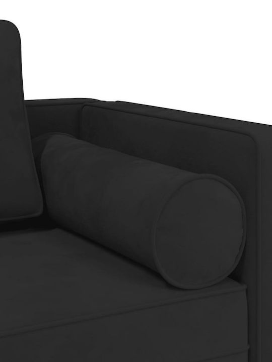 Fabric Recliner Black L116.5xW62xH57.5cm