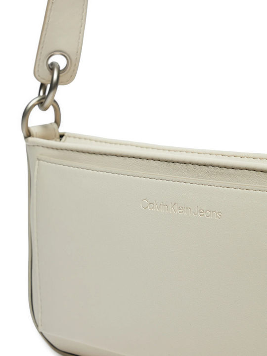 Calvin Klein Sculpted Damen Tasche Schulter Weiß