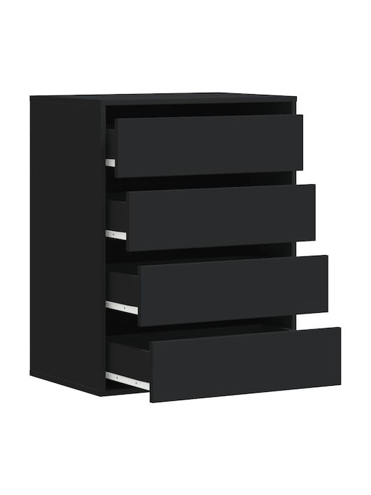 Drawers Storage Wooden with 4 Drawers L60xW41xH76cm