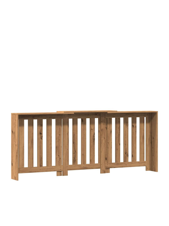 vidaXL Husă Pentru Radiator Din PAL Maro 205x21.5x83.5cm