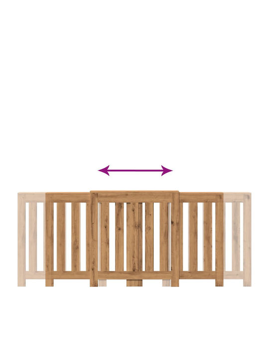 vidaXL Husă Pentru Radiator Din PAL Maro 205x21.5x83.5cm