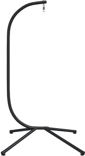 vidaXL Metallische Hängemattenständer Schwarze 104x100x197cm