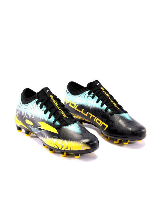 Joma Evolution Niedrig Fußballschuhe mit Stollen Schwarz