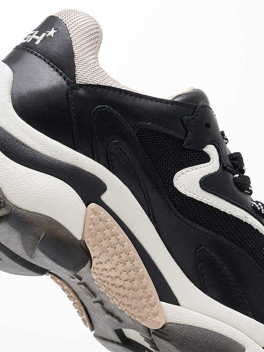 Addict Combo Γυναικεία Chunky Sneakers Μαύρα