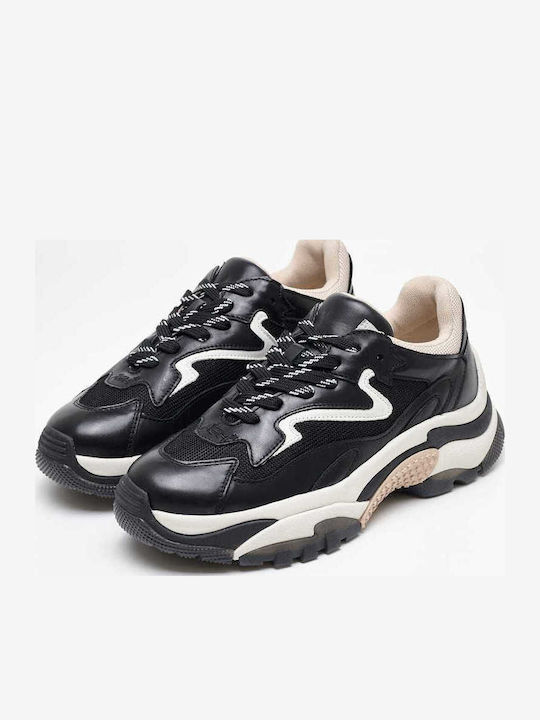 Addict Combo Γυναικεία Chunky Sneakers Μαύρα