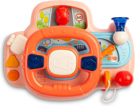 Toyz Steering Wheel Racing Joystick with Light and Sounds for 18++ Months