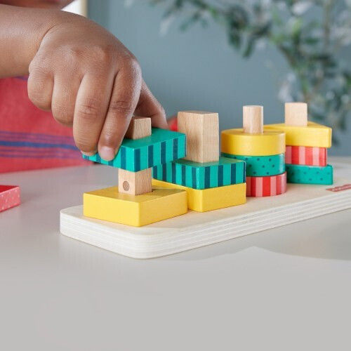 Mattel Fisher-price Ξύλινα Σχήματα Παιχνίδι Κινητικών Δεξιοτήτων Hxv05