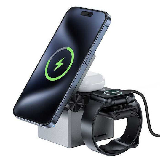 Acefast Wireless Charger (Qi Pad) 15W Gray (E18)