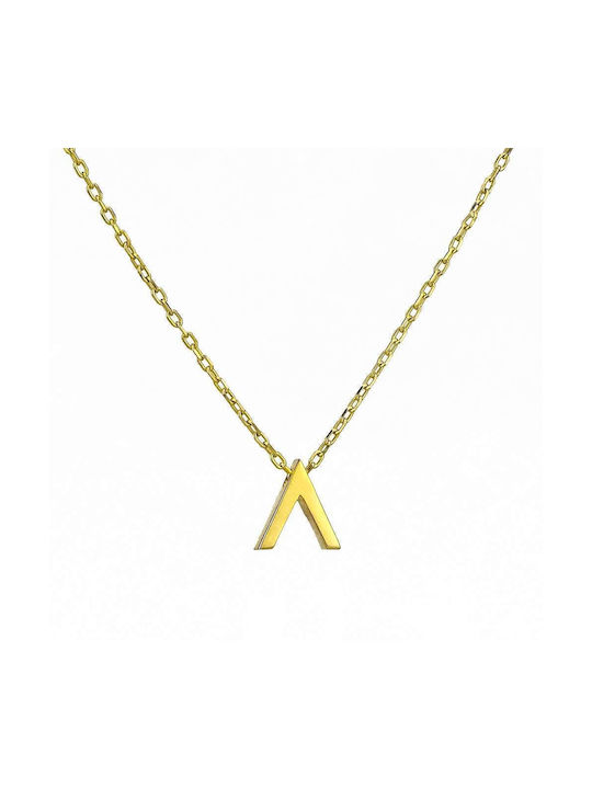 Goldsmith Necklace Monogram from Gold Plated Silver