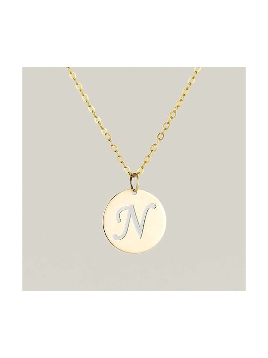 Goldsmith Halskette Monogramm aus Gold 9 K