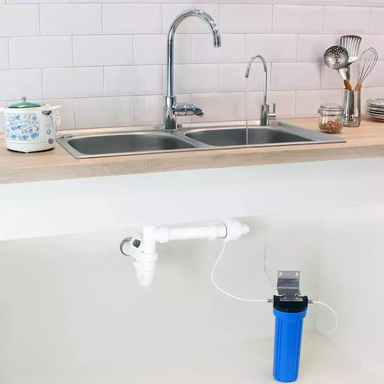 Primato Water Filtration System Triple Under Sink Micron 1/4'' with Faucet USA1GB14
