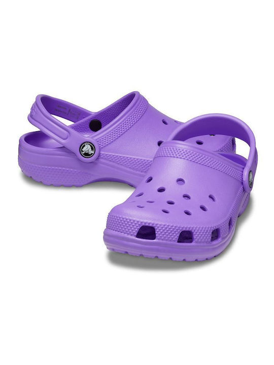 Crocs Classic Clog K Children's Beach Clogs Purple