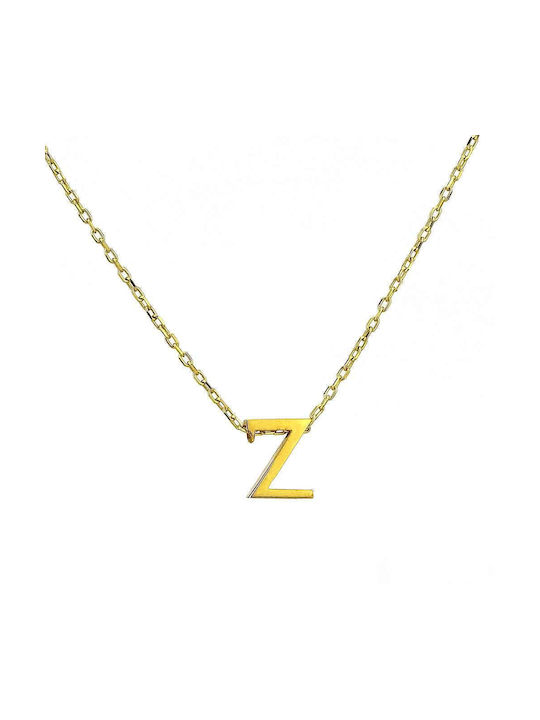 Goldsmith Necklace Monogram from Gold Plated Silver