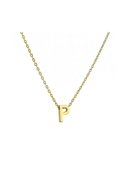 Goldsmith Necklace Monogram from Gold Plated Silver