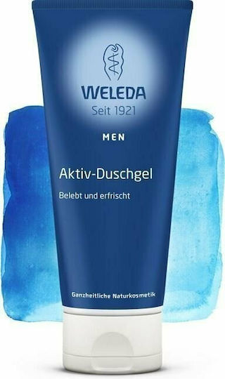 Weleda Men Active Bubble Bath Gel for Men with AHA & Eucalyptus Scent 200ml