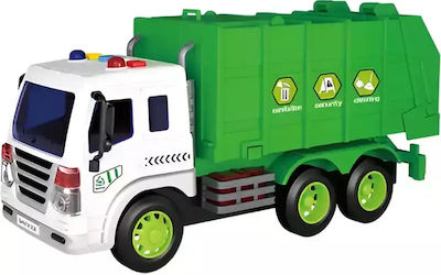 Gounaridis-di Friction 1:16 Garbage Truck Green Lights Sounds 27.50 cm Sy754c-h12 3 Years + 34.00 x 11.80 x 19.00 cm