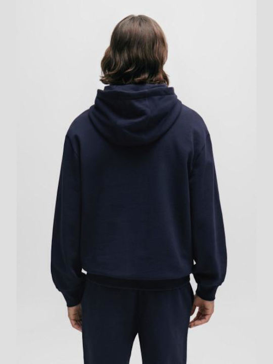 Hugo Boss Men's Sweatshirt with Hood Navy