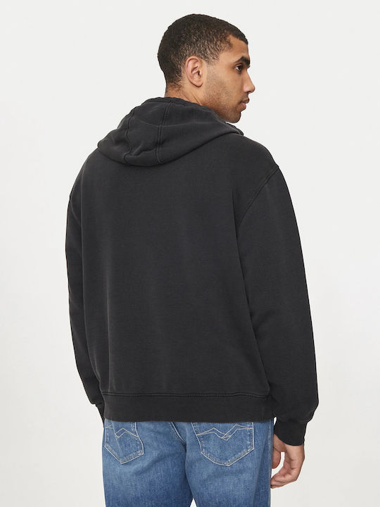 Guess Men's Sweatshirt with Hood black