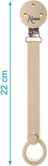 Kiokids Pacifier Ribbon from Fabric Beige