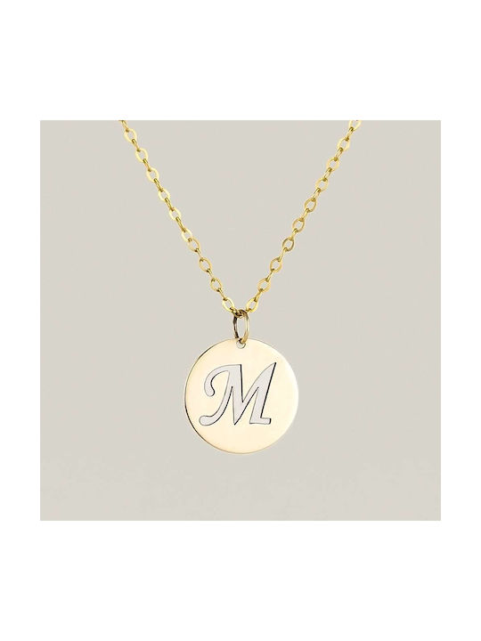 Goldsmith Necklace Monogram from Gold 9 K