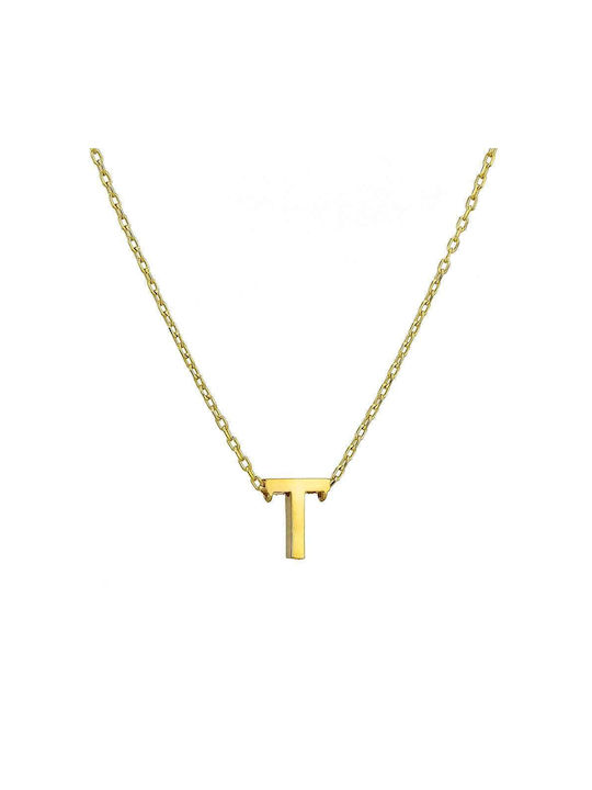 Goldsmith Necklace Monogram from Gold Plated Silver