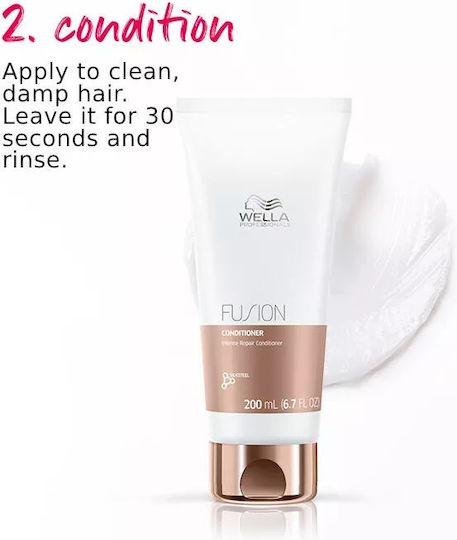 Wella Fusion Intense Repair Conditioner Reconstruction/Nourishment for Damaged Hair 200ml