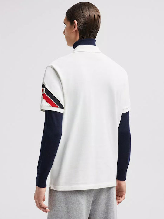 Moncler Ανδρική Μπλούζα Polo Off White