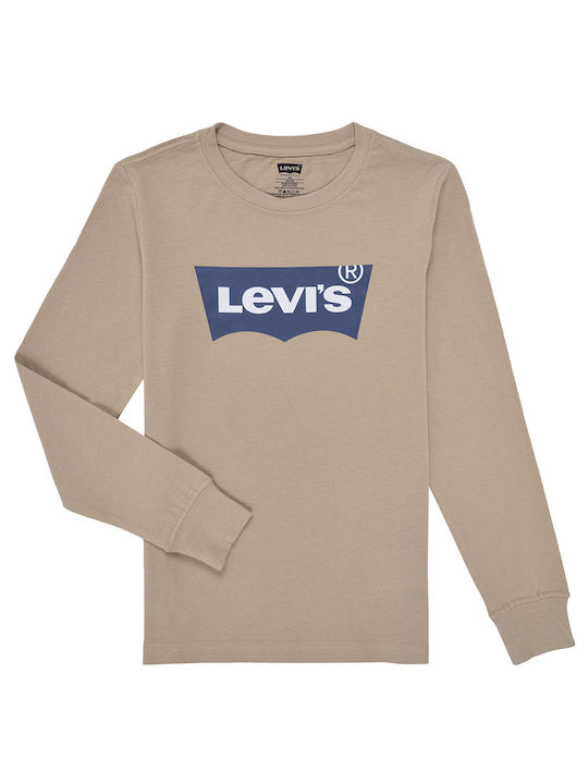 Levi's Παιδική Μπλούζα Μακρυμάνικη Μπεζ