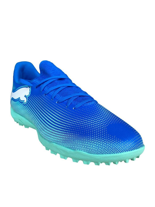 PUMA Future 7 Play Football Shoes with Molded Cleats TT Blue PUMA Future 7 Play Football Shoes with Molded Cleats TT Blue