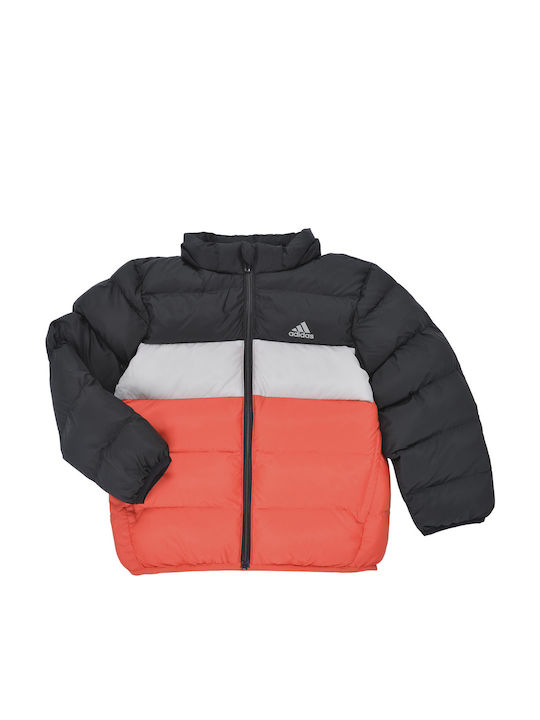 Down Kids Sports Jacket with Hood Black