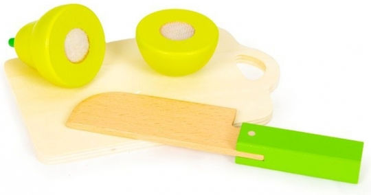 Ecotoys Joc cu fructe și legume din lemn 13buc