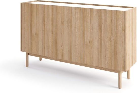 Μπουφές Boho Natural+White 144x37x83cm