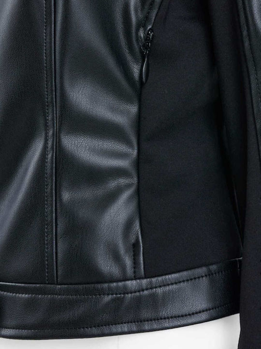 Kurz Damen Bomberjacke Black