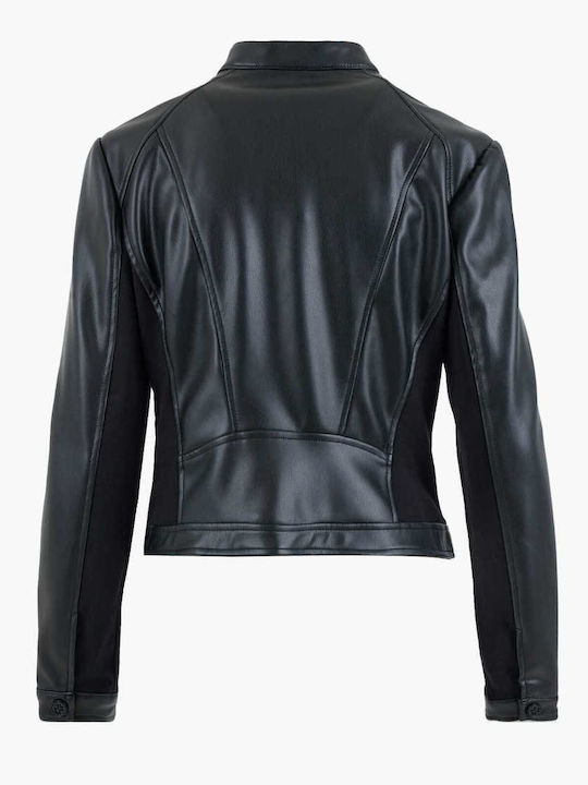 Kurz Damen Bomberjacke Black