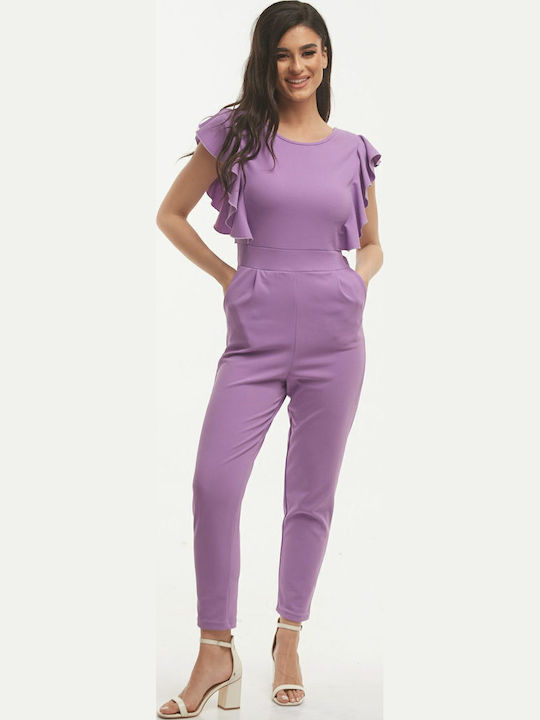 Women's Sleeveless One-piece Suit Lilac